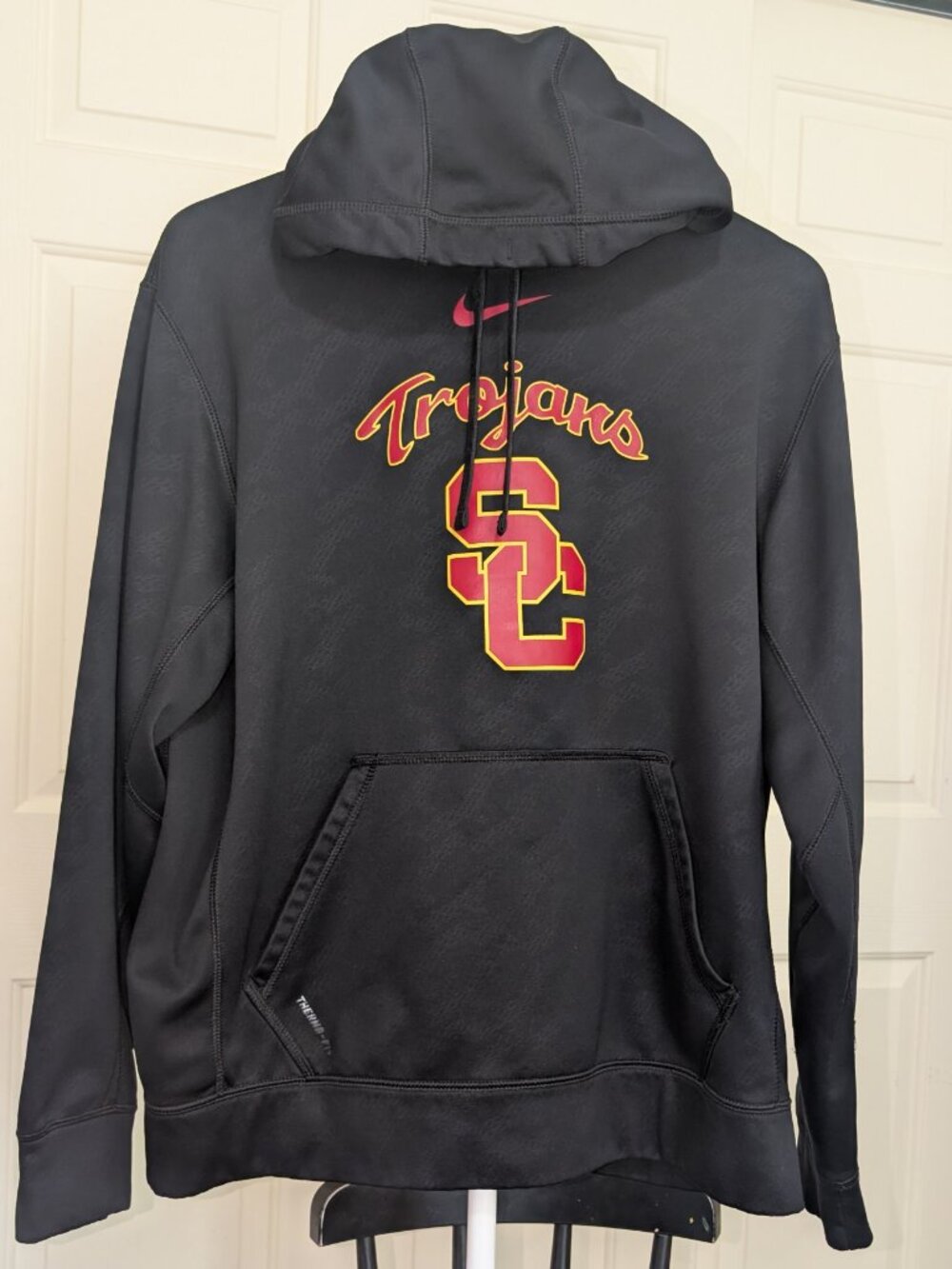 Nike USC Trojans Therma-FIT Black Pullover Hoodie - Men's Medium